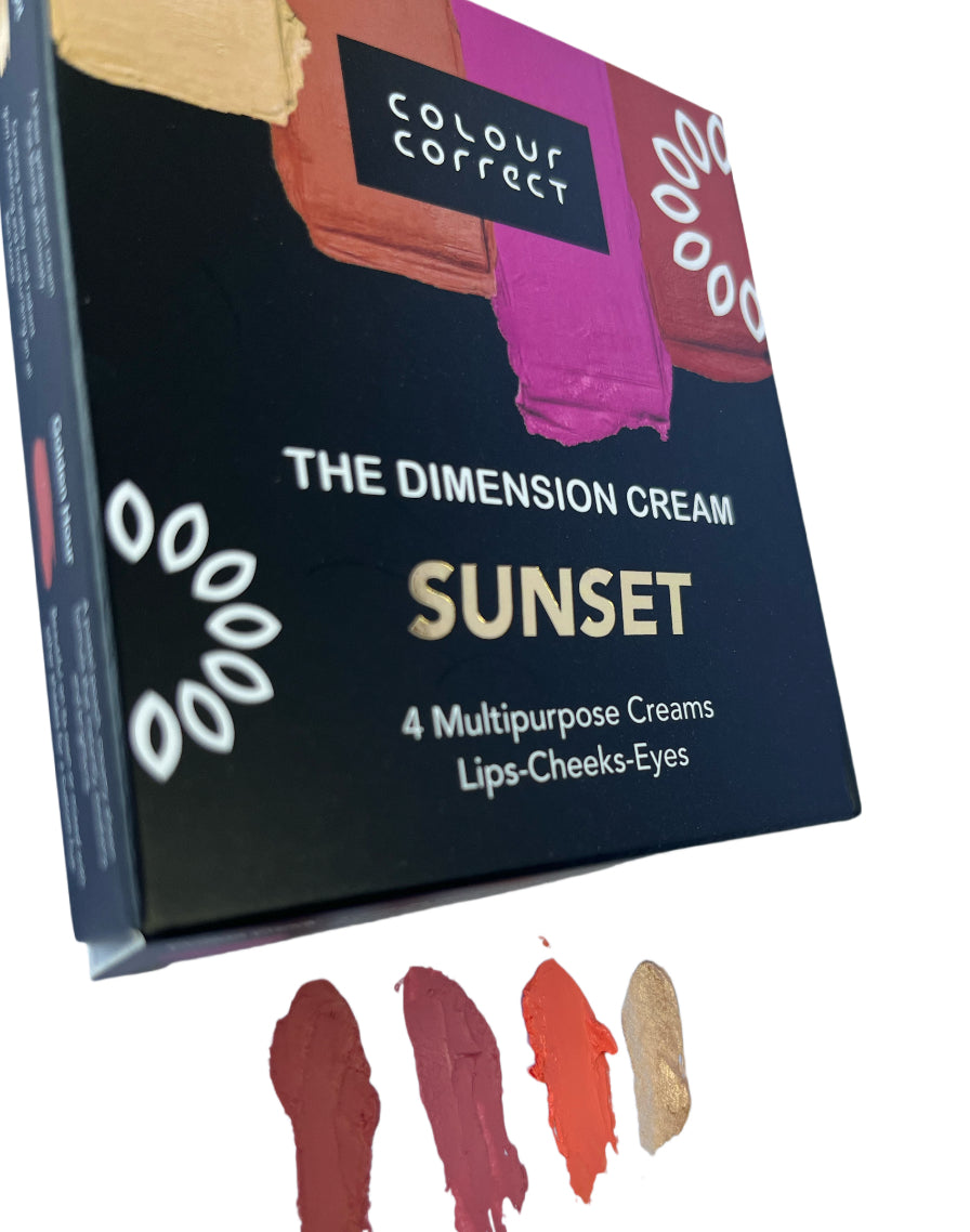 The Dimension cream palette (Classic / Sunset)