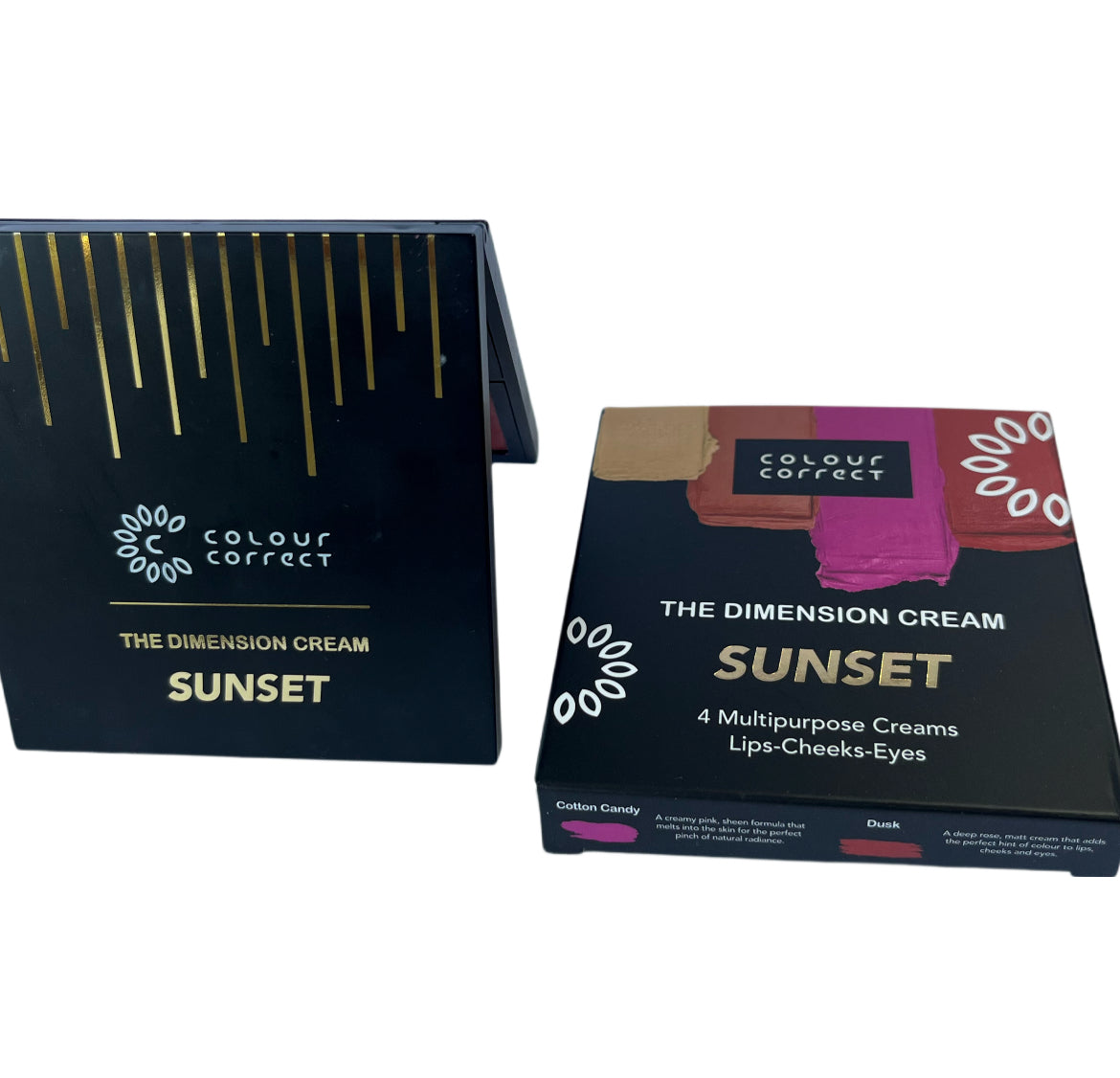 The Dimension cream palette (Classic / Sunset)