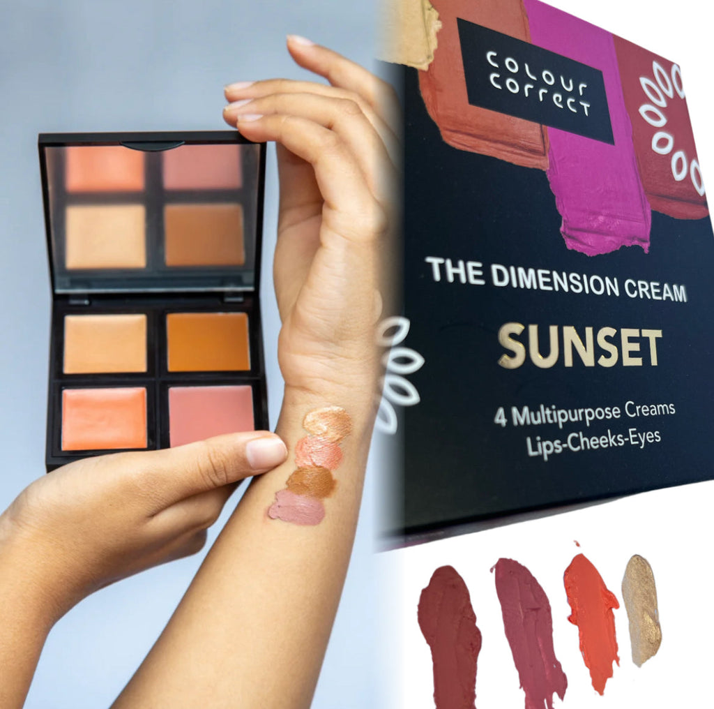 The Dimension cream palette (Classic / Sunset)